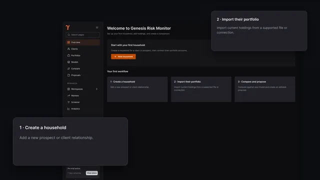 Genesis Risk Monitor import step