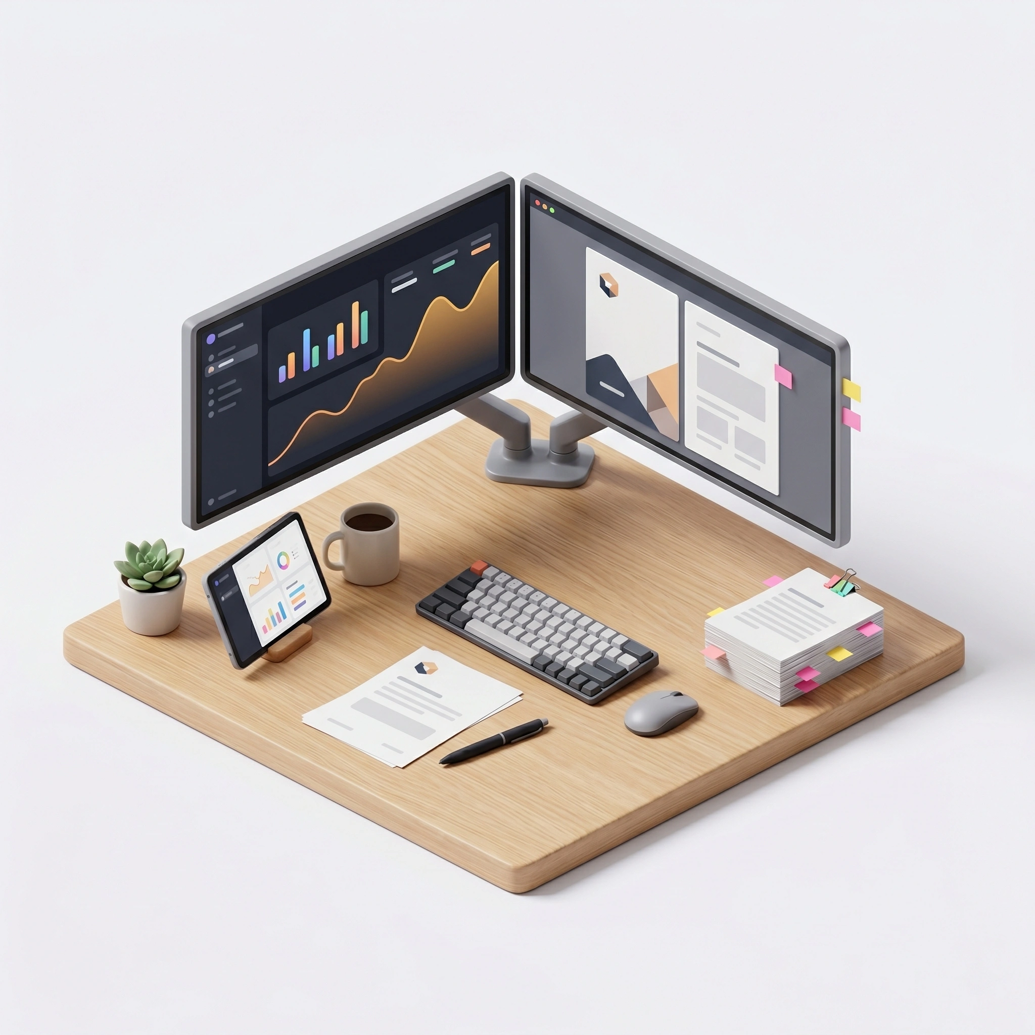 Proposal builder view for analyst and advisor workflows